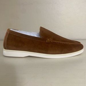 Loro Piana Brown Suede Summer Walk Loafers men’s size 9